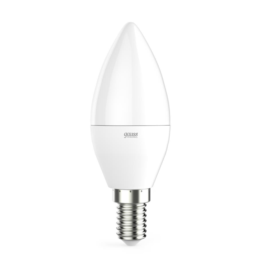 Лампа светодиодная Gauss E14 6W 4100K матовая 33126
