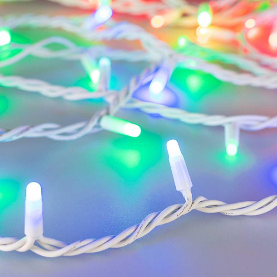 Уличная светодиодная гирлянда Ardecoled нить 24V разноцветная ARD-String-Pro-10000-White-100Led-Milk-Live RGB-DMX 031756