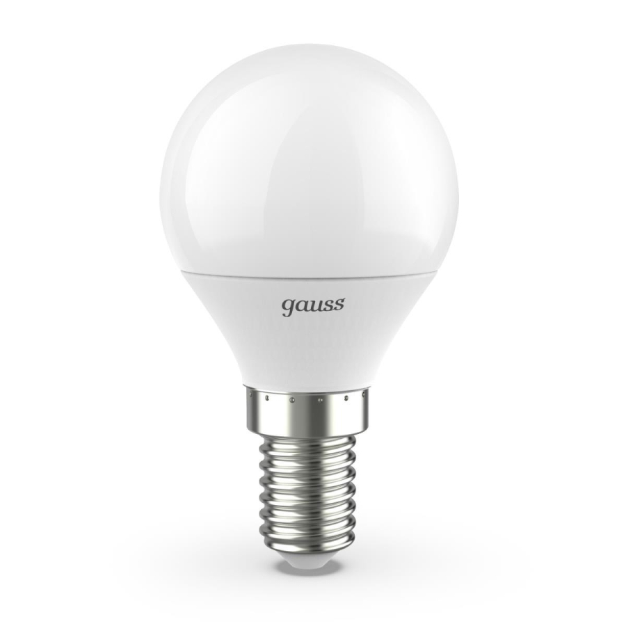 Лампа светодиодная Gauss E14 6.5W 3000K матовая 105101107