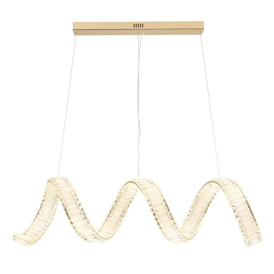 Подвесной светодиодный светильник Crystal Lux Musika SP100W Led L1200 Gold