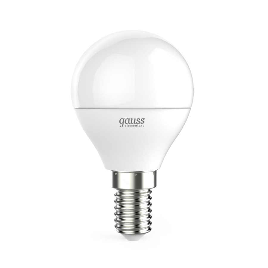Лампа светодиодная Gauss E14 10W 6500K матовая 53130