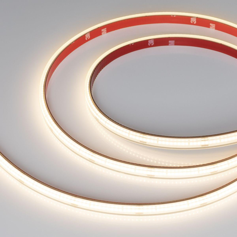 Светодиодная влагозащищенная лента Arlight 10W/m 320Led/m CSP теплый белый 5M герметичная CSP-PFS-X320-10mm 24V Warm3000 045052