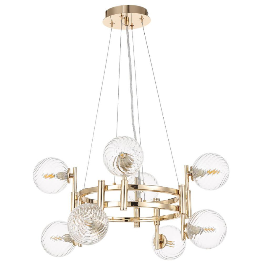 Подвесная люстра Crystal Lux Luxury SP8 Gold